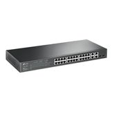 Switch Poe+ Jetstream Sdn Administrable 24 Puertos 10, 100 Mbps + 2 Puertos 10, 100, 1000 Mbps (Uplink) + 2 Puertos Sfp, Administración Centralizada Omada Sdn - Tl-Sl2428p